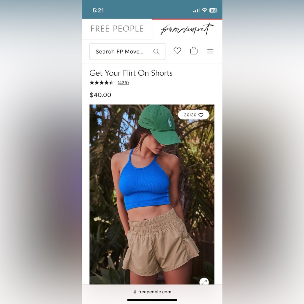 Free people movement Get Your Flirt On Shorts